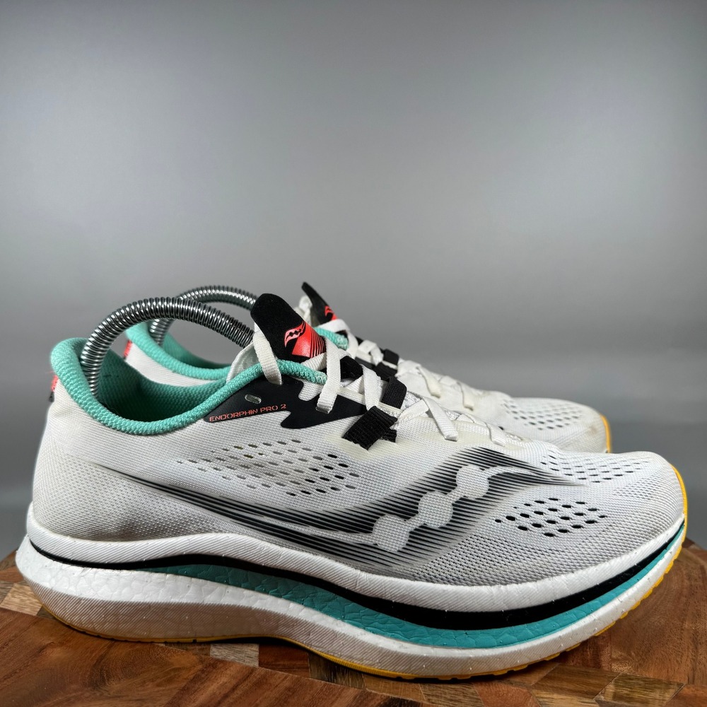 Saucony Endorphin Pro 2 Womens White Black Vizi Running Shoes S10687-84 Size 10